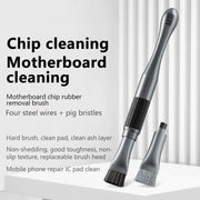 MaAnt 2 In 1 Stiffened Cylinder Short Brush Cell Phone Repair Motherboard Cleaning Brush