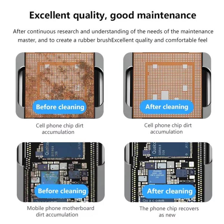 MaAnt 2 In 1 Stiffened Cylinder Short Brush Cell Phone Repair Motherboard Cleaning Brush - free shipping - PMc TechLife - Order now!