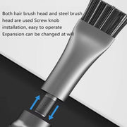 MaAnt 2 In 1 Stiffened Cylinder Short Brush Cell Phone Repair Motherboard Cleaning Brush