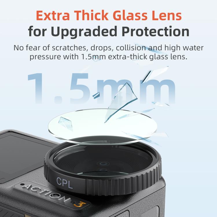 aMagisn Filter For DJI Action 5 Pro / 4 / 3, Spec: UV