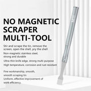 MaAnt M-068 Cell Phone Repair Non-Magnetic Stainless Steel Scraper Removal Tablet Paste Stirring BGA Pry Bar Degumming Tool