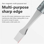 MaAnt M-068 Cell Phone Repair Non-Magnetic Stainless Steel Scraper Removal Tablet Paste Stirring BGA Pry Bar Degumming Tool