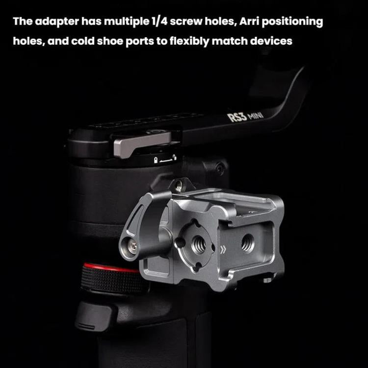 For DJI Ronin Series Stabilizer XILETU Quick Release NATO Clamp Cold Shoe Adapter