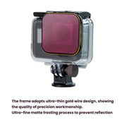For GoPro 5/6 PGYTECH Deep Diving Snorkeling Filter Water-resistant Case(Red)