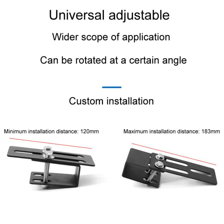 Car Luggage Rack Modification Fixing Clip Roof Spotlight Bracket Accessories(Black) - Roof Racks by PMc TechLife | Online Shopping South Africa | PMc TechLife | Buy Now Pay Later Mobicred