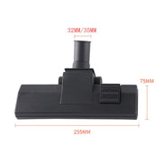 For JIEBA / Midea / JIENUO Vacuum Cleaner Floor Brush Head Replacement Part Universal Suction Nozzle Floor Brush, Spec: 35mm Metal Bottom