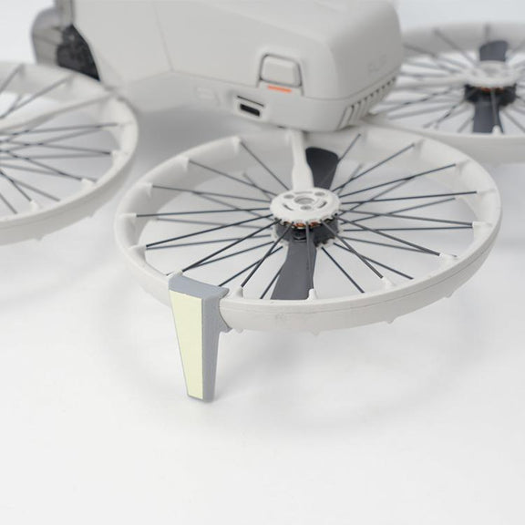 For DJI Flip RCSTQ Folding Detachable Luminous Booster Stand Drop and Scratch Resistant Protective Stand 1pair Tripods+Sticker