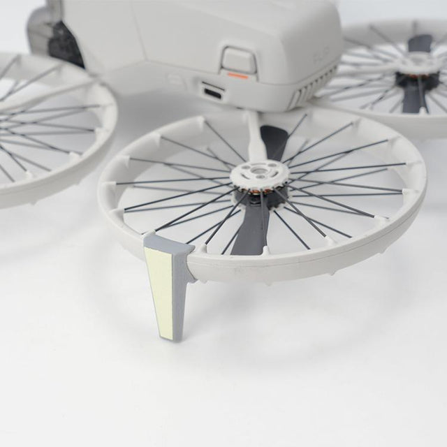 For DJI Flip RCSTQ Folding Detachable Luminous Booster Stand Drop and Scratch Resistant Protective Stand 1pair Tripods+Sticker