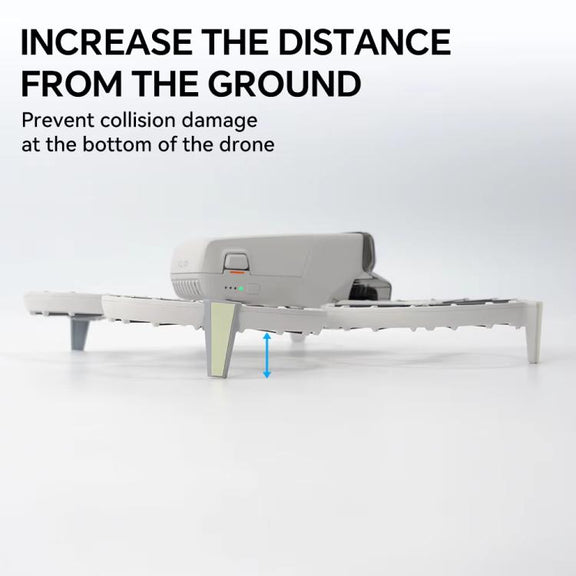 For DJI Flip RCSTQ Folding Detachable Luminous Booster Stand Drop and Scratch Resistant Protective Stand 1pair Tripods+Sticker