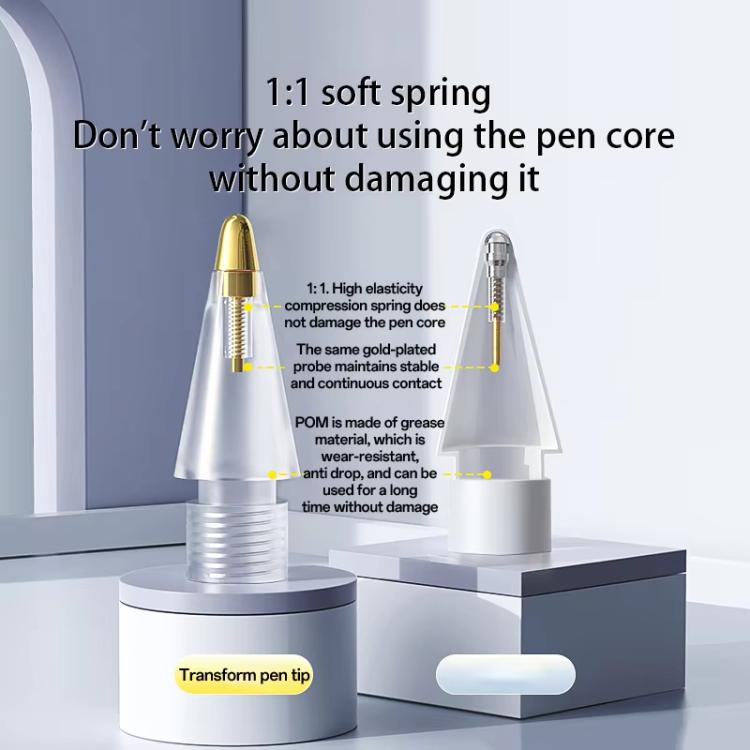 For Apple Pencil Pro / 2 / 1 Replacement Tips Stylus Nib, Spec: 2B x 4 - free shipping - PMc TechLife - Order now!