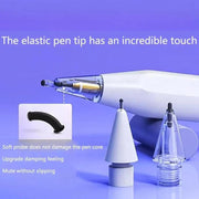 For Apple Pencil 2 / 1 Elastic Tip Soft Probe Silent Replacement Nib, Spec: 4B Transparent