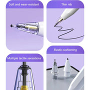 For Apple Pencil 2 / 1 Elastic Tip Soft Probe Silent Replacement Nib, Spec: 2B White