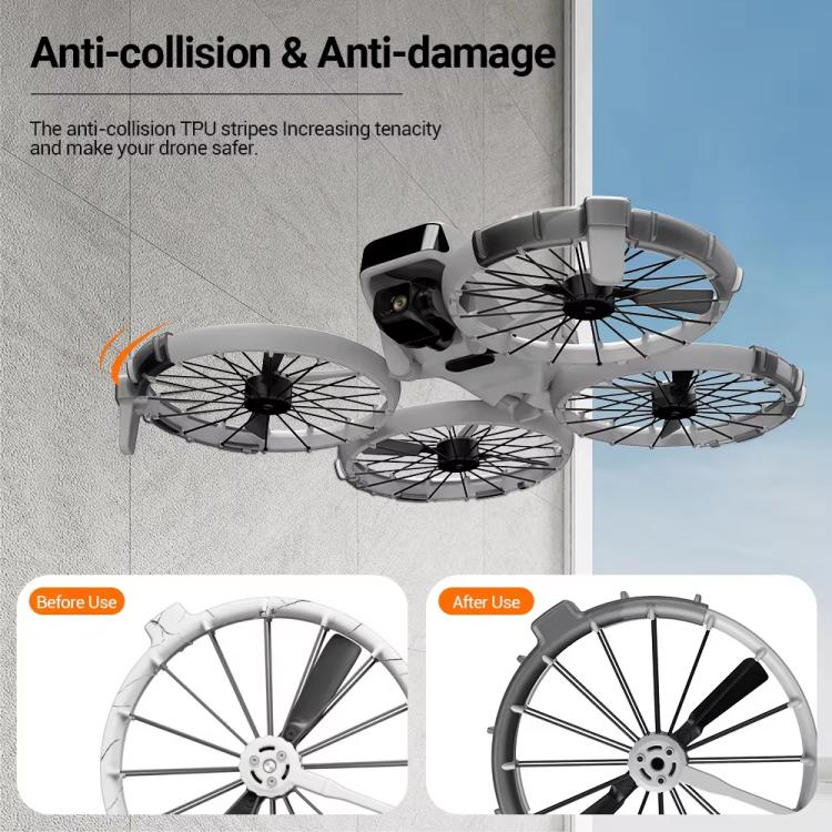 For DJI Flip RCSTQ Paddle Impact Protector Cushioning Anti-scratch and Anti-bump Ring(Green)