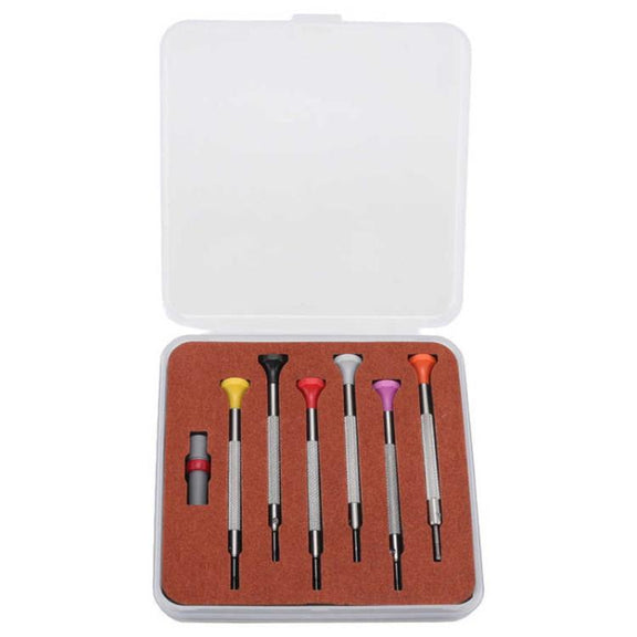 6pcs / Set 0.8-1.8mm Flat Type Screwdriver Watch Repairing Driver Tool