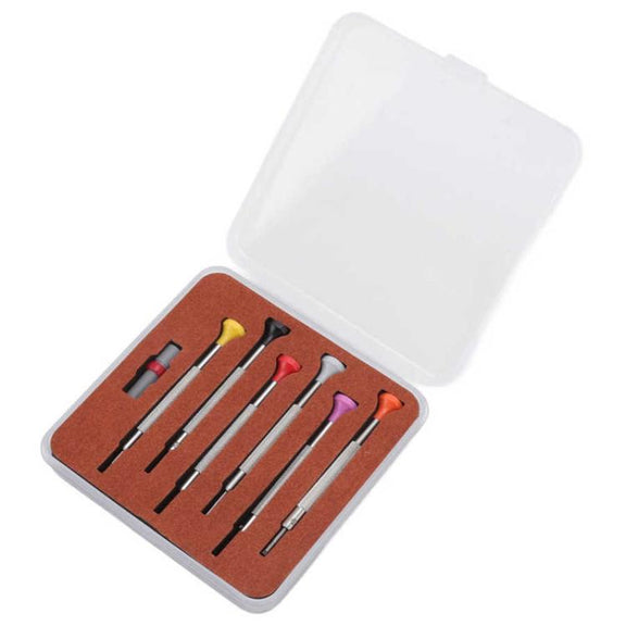 6pcs / Set 0.8-1.8mm Flat Type Screwdriver Watch Repairing Driver Tool