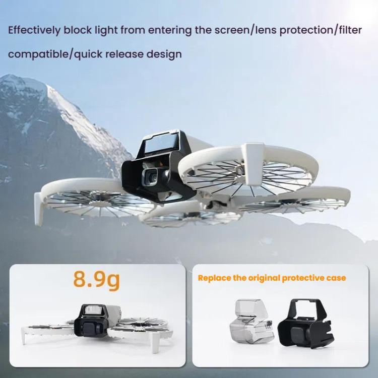 For DJI Flip RCSTQ Lens Hoods Dual Purpose Lens Cover(Lens Protection+Blackout)