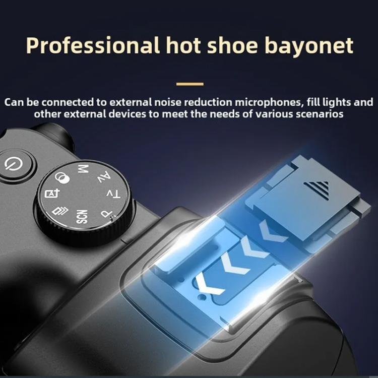 4K 72MP 12X Optical Zoom Student Digital Camera WiFi HD Video Camera With 3 Inch Flip Screen(Black) - Video Cameras by PMc TechLife | Online Shopping South Africa | PMc TechLife | Buy Now Pay Later Mobicred