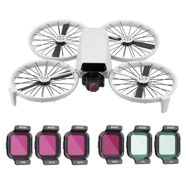 For DJI Flip BRDRC Lens Filters Protective Lens Accessories, Style: ND8