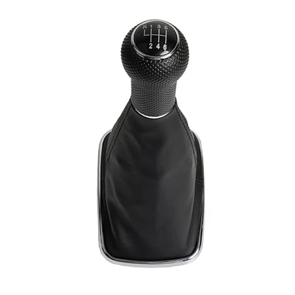 For Volkswagen Golf MK4 Gear Lever Hand Ball, Caliber: 23mm(Electroplating Black Line 6 Speed)