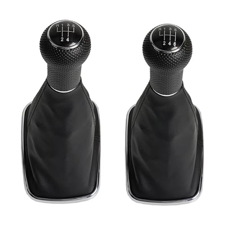 For Volkswagen Golf MK4 Gear Lever Hand Ball, Caliber: 12mm(Electroplating Black Line 5 Speed)