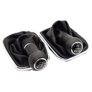 For Volkswagen Golf MK4 Gear Lever Hand Ball, Caliber: 12mm(Electroplating Black Line 5 Speed)