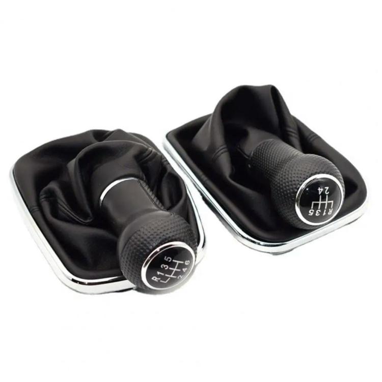 For Volkswagen Golf MK4 Gear Lever Hand Ball, Caliber: 12mm(Electroplating Black Line 5 Speed)