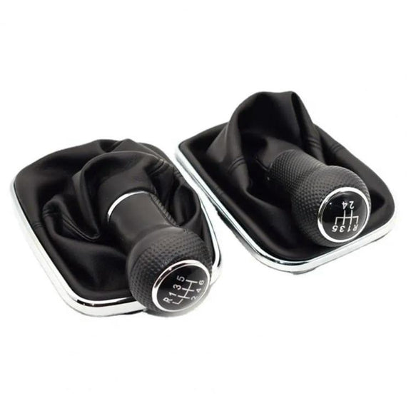 For Volkswagen Golf MK4 Gear Lever Hand Ball, Caliber: 23mm(Electroplating Black Line 5 Speed)
