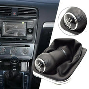 For Volkswagen Golf MK4 Gear Lever Hand Ball, Caliber: 12mm(Electroplating Black Line 5 Speed)