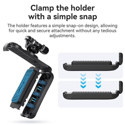 aMagisn 360-degree Rotation Ball Head Backpack Clip for Camera & Smartphone(Black) - free shipping - PMC Jewellery - Order now!