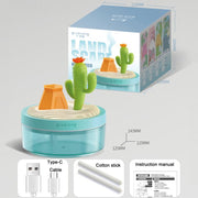 Givelong Mini Portable Landscape Humidifier Plant Pot Hydrator Mister USB Car Spray Aromatherapy Diffuser(Pine Tree)