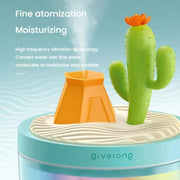 Givelong Mini Portable Landscape Humidifier Plant Pot Hydrator Mister USB Car Spray Aromatherapy Diffuser(Pine Tree)