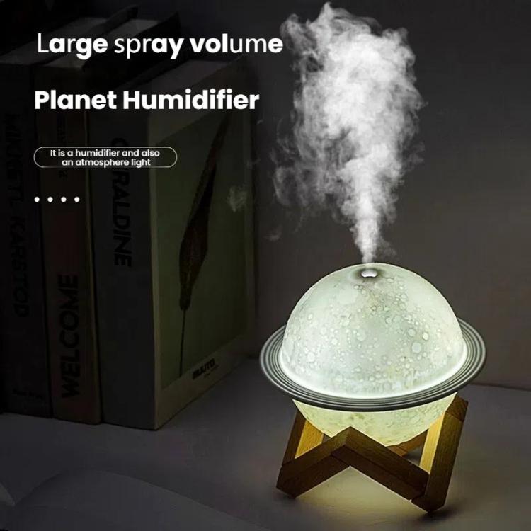 Humidifier USB Large Mist Volume Ambient Light Home Car Aromatherapy Humidifier Decoration Ornament(Moon Planet) - free shipping - PMC TechLife - Order now!