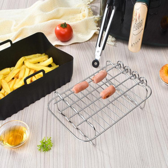 22 In 1 Air Fryer Accessories Set Airfryer Mold Liner Reusable Oven Grill Baking Rack