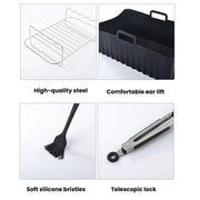 20 In 1 Air Fryer Accessories Set Airfryer Mold Liner Reusable Oven Grill Baking Rack