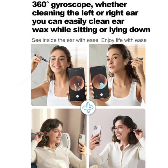 Bebird Note5 Pro Visual Ear Scoop Ear Picking Tool Cleaning Set(Arctic Blue)