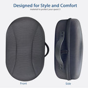 For Meta Quest 3 VR Glasses Storage Case EVA Anti-Pressure Hard Shell Storage Bag(Carbon Fiber Black)