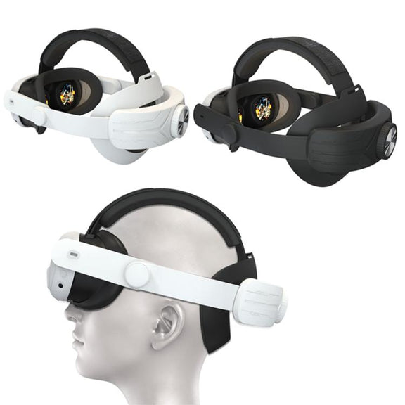 For Meta Quest 3 / 3S Adjustable Headband No Face Pressure VR Head Strap Accessories(Black)
