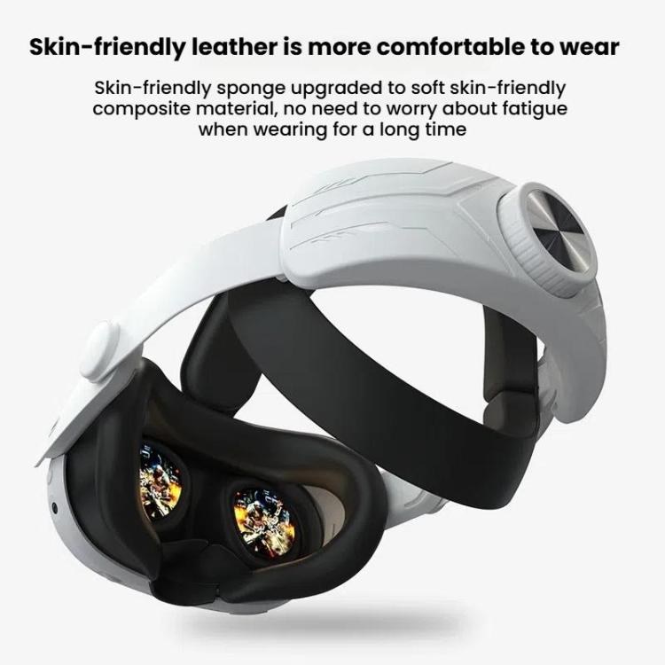 For Meta Quest 3 / 3S Adjustable Headband No Face Pressure VR Head Strap Accessories(Black)