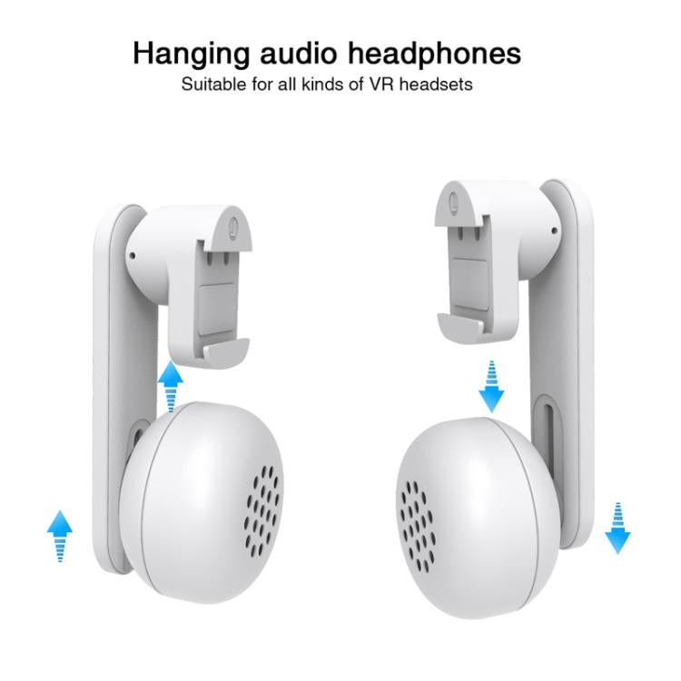 For Meta Quest 2 / 3 Independent Headphones Headband High Sound Speaker VR Accessory(White)