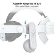 For Meta Quest 2 / 3 Independent Headphones Headband High Sound Speaker VR Accessory(White)