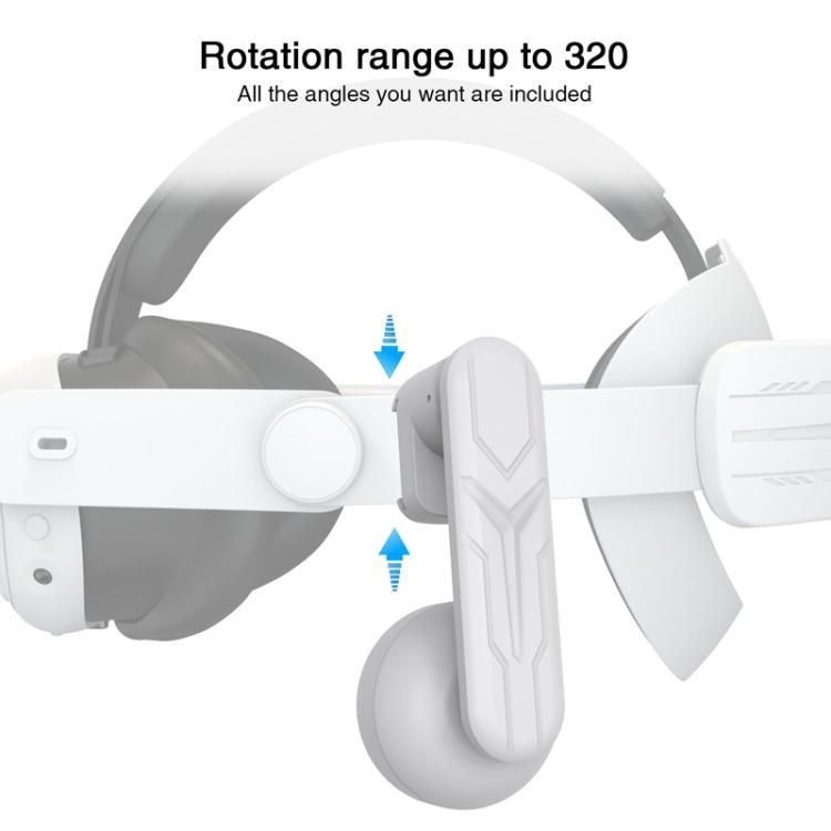 For Meta Quest 2 / 3 Independent Headphones Headband High Sound Speaker VR Accessory(White)