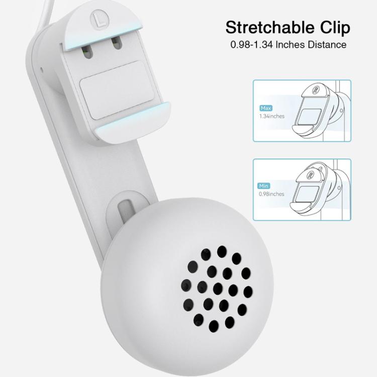 For Meta Quest 2 / 3 Independent Headphones Headband High Sound Speaker VR Accessory(White)