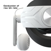 For Meta Quest 2 / 3 Independent Headphones Headband High Sound Speaker VR Accessory(White)