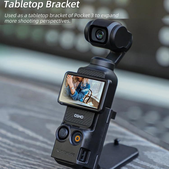 For DJI Osmo Pocket 3 Sunnylife OP3-ZJ761 Magnetic Stand Base Angle Adjustable Multi-functional Desktop Stand Accessories(Black)