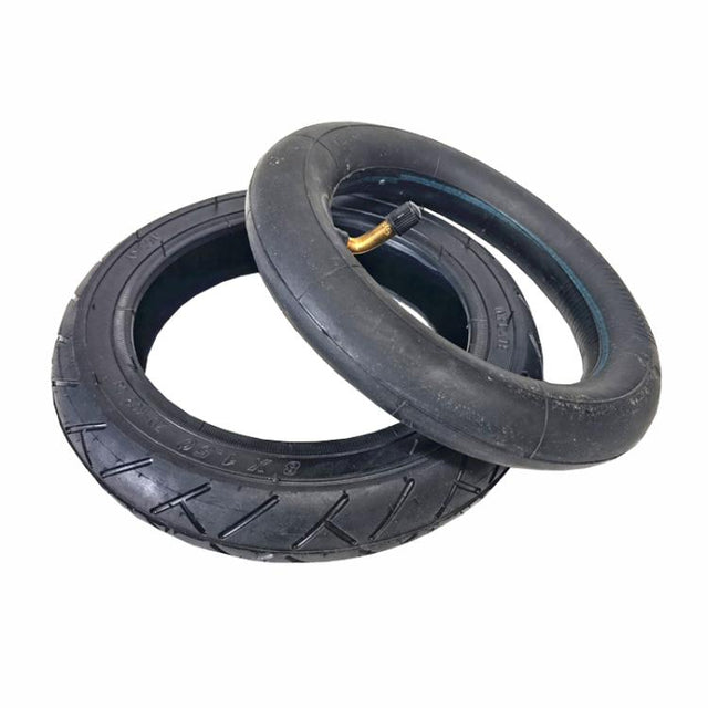 8 inch Electrical Scooter / Wheelchair Scooter / Stroller Thickened Wear-Resistant Pneumatic Tire Accessories, Style: Inner And Outer Tire