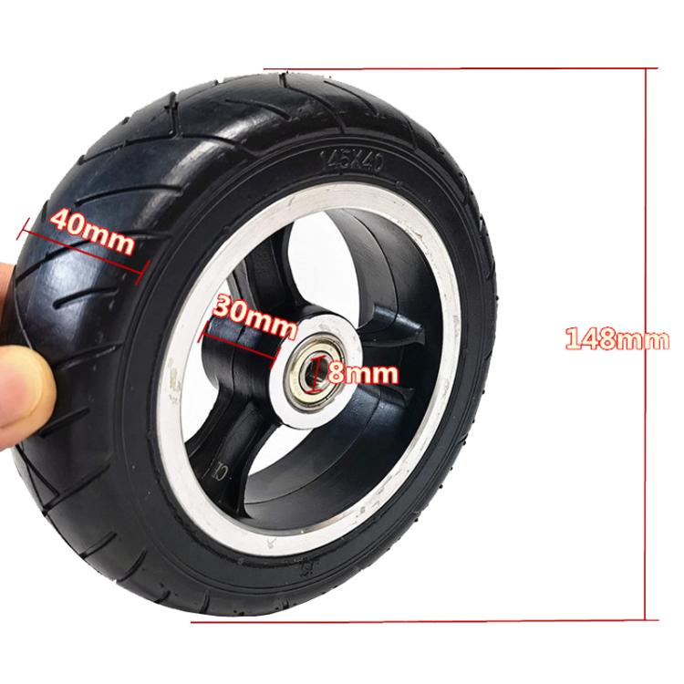 145 x 40 8mm 6 inch Electrical Scooter Rear Wheel Solid Explosion Proof Whole Wheel Assembly Tire - Accessories & Parts by PMc TechLife | Online Shopping South Africa | PMc TechLife | Buy Now Pay Later Mobicred