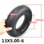 13 x 5.00-6 Beach Bike Thickened Anti-Skid Tire Accessories, Style: Straight Nozzle Inner And Outer Tire