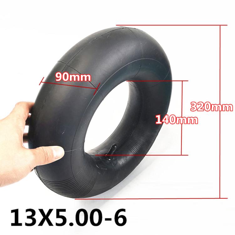 13 x 5.00-6 Beach Bike Thickened Anti-Skid Tire Accessories, Style: Straight Nozzle Inner And Outer Tire