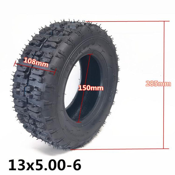 13 x 5.00-6 Beach Bike Thickened Anti-Skid Tire Accessories, Style: Outer Tire