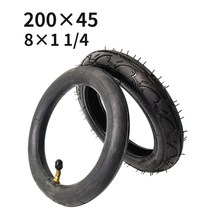 200 X 45 8 Inch Electrical Scooter Tires 8 X 1 1/4 Stroller Tire Accessories, Style: Inner And Outer Tire - free shipping - PMc TechLife - Order now!
